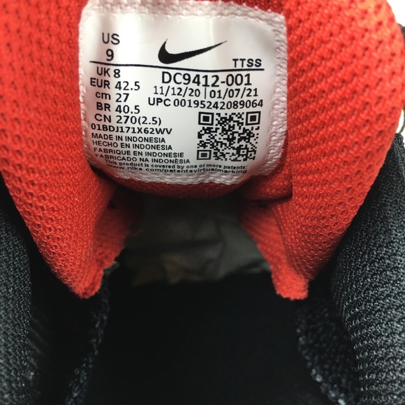 Nike Air Max 95 Raygun Shoes Sneakers Black Kumquat Men's Size 9 new no box - Picture 8 of 8